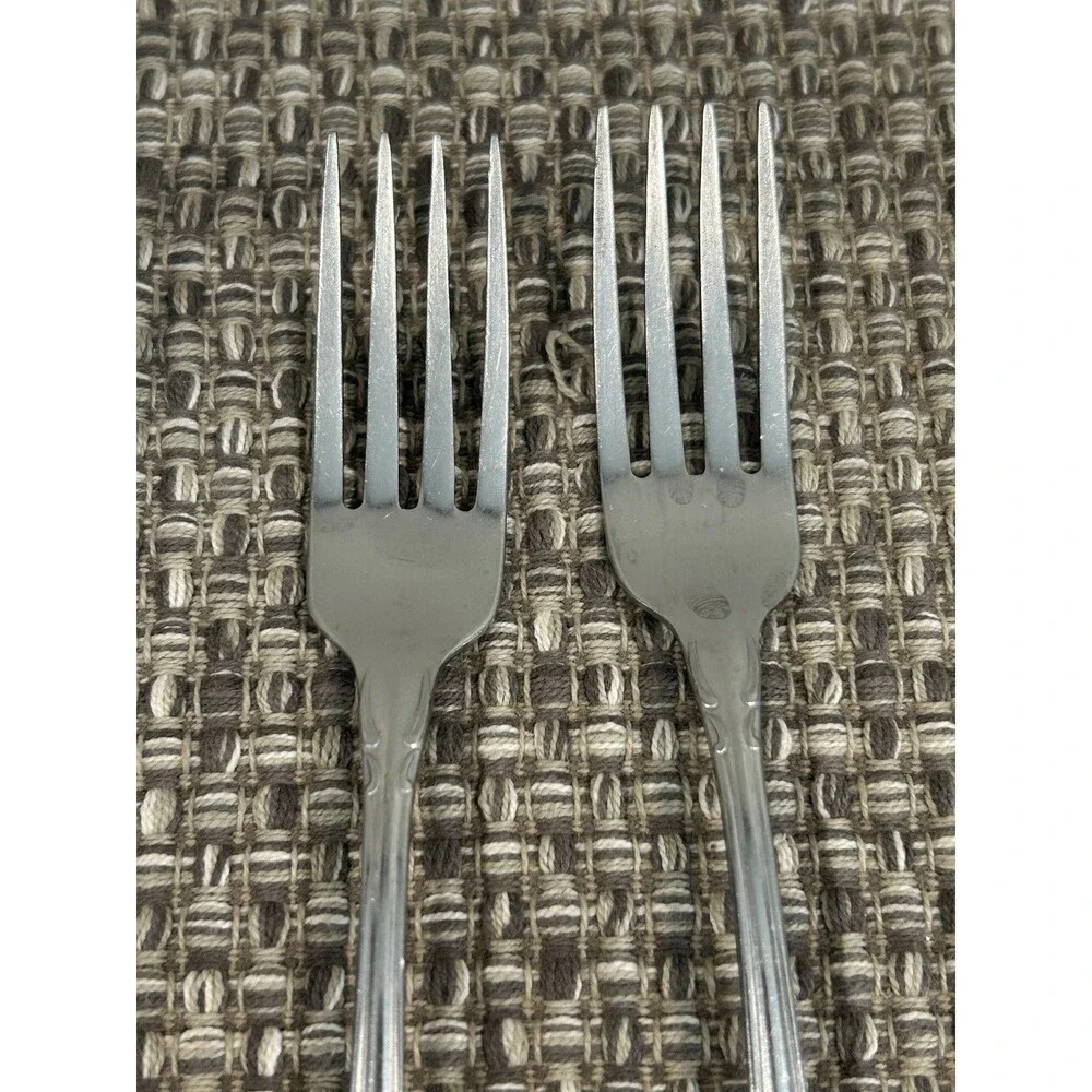 Oneida Arbor Rose True Rose Dinner Forks Stainless Steel Flatware Set Of 4